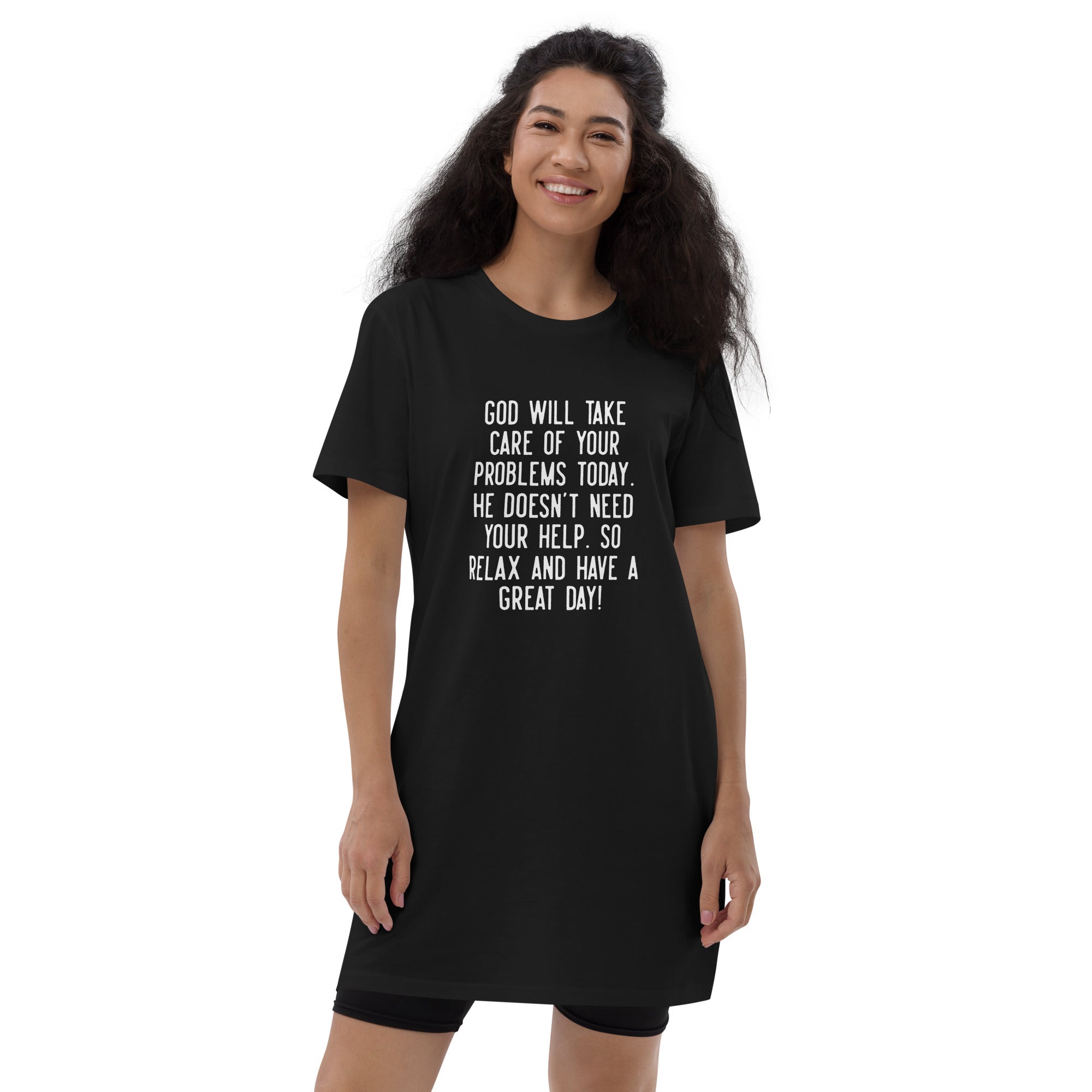 Relax and Have a Nice Day t-shirt dress